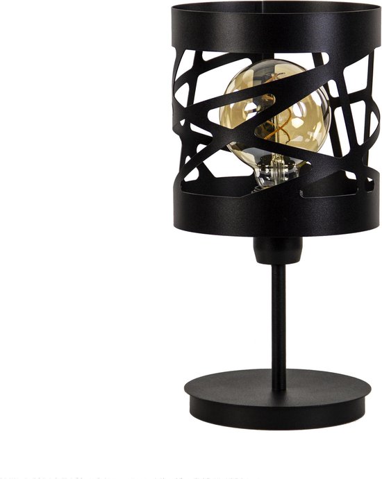 Zwart Metalen Tafellamp “Redondo” Modern bol.com
