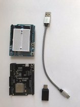 Alba Elektronica ArduinoKit™ R32 + Prototype Shield v.5 + Kabel + USB C - USB A Adapter