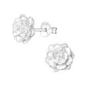 Joy|S - Zilveren lotus bloem gedetailleerd 9 mm massief