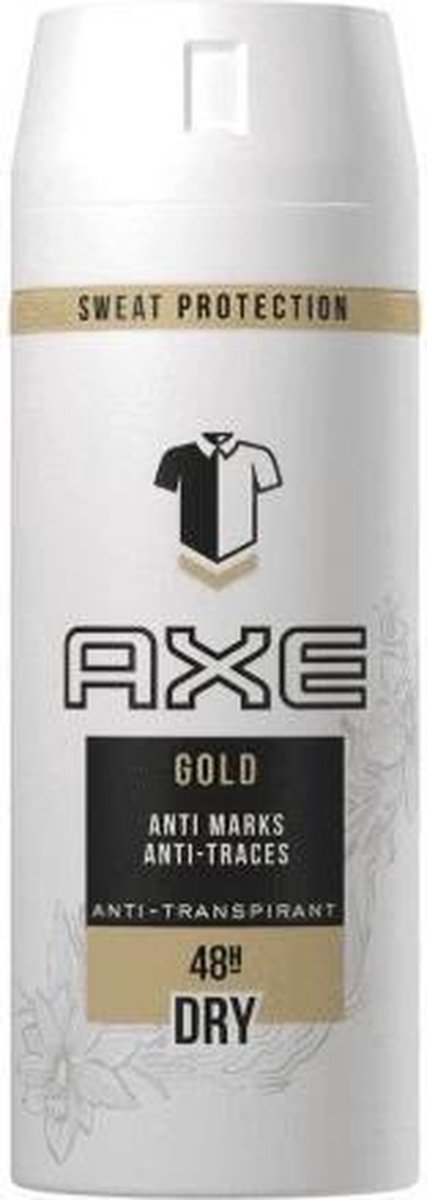 Motiveren Fobie perspectief Axe Gold Deodorant Anti Transpirant Spray 150ml | bol.com