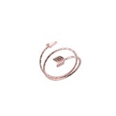 24/7 Jewelry Collection Wikkel Pijl Ring Verstelbaar - Verstelbare Ring - Róse Goudkleurig