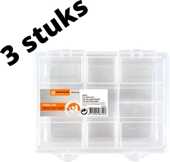 NAKIRA Boîte de rangement Tools (3 PIECES) - Boîte à outils vide -  Organiser - Boîte | bol.com