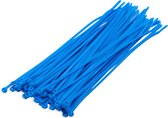 200x stuks kabelbinder / tie rips nylon blauw 20 x 0,36 cm - bundelbanden - tiewraps / tie ribs / kabelbinders