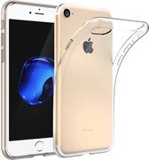 Back cover hoesje + tempered glass bundel iPhone SE 2020/ 8 / 7 - Doorzichtig