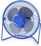 Bureau ventilator op USB - 14cm - Blauw