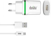 Durata AC Adapter DR-65 Oplader met 1 Micro USB Kabel voor Samsung / Sony / Huawei / Motorola / Wiko / LG / HTC / Honor / Alcatel
