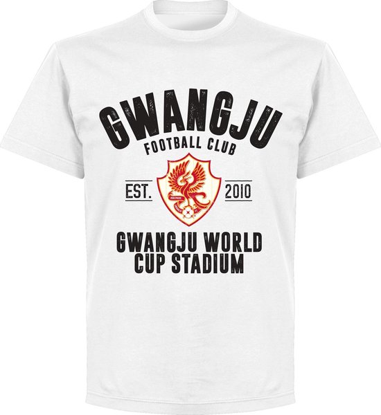 Gwangju FC Established T-shirt - Wit - 3XL