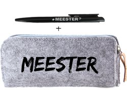 Set meester etui en pen 'meester' | cadeau meester | bedankje meester | Sproetiz