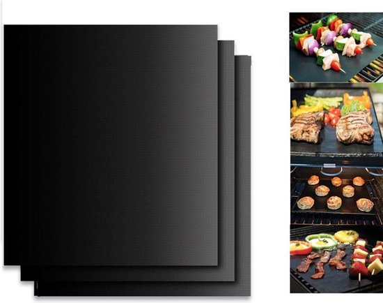 BBQ Matjes 3 stuks - Grill Mat - Barbecue Accessoires - oven mat