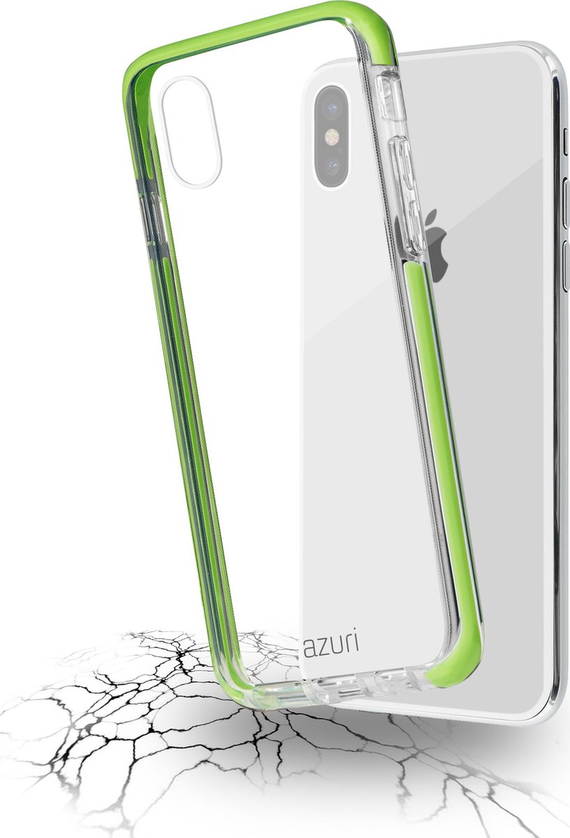 Azuri flexible bumpercover - groen - voor Apple iPhone X/Xs