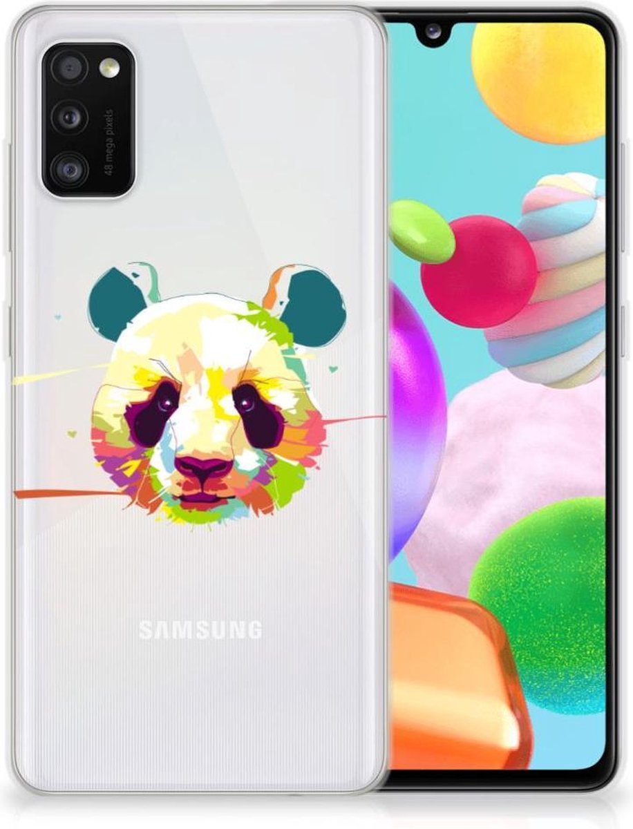 Samsung Galaxy A41 Telefoonhoesje met Naam Panda Color