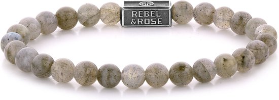 Bracelet Rebel & Rose - Bouclier Labradorite 925 - 6mm