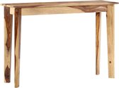 Bijzettafel Massief hout- koffietafel (Incl LW3D Klok) l - coffee table woonkamertafel- Bijzettafel