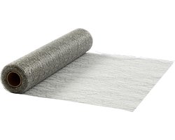 Tafelloper, b: 30 cm, zilver, 10 m