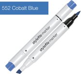 Stylefile Marker Brush - Cobalt Blue - Hoge kwaliteit twin tip marker met brushpunt