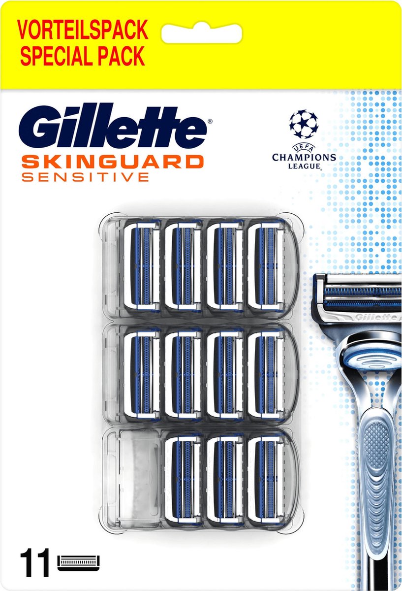 Schrijfmachine Heiligdom comfort Gillette SkinGuard Sensitive Scheermesjes Mannen - 11 stuks | bol.com