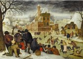 Pieter Breughel de Jonge - de 4 seizoenen: Winter (1000 stukjes, kunst puzzel)