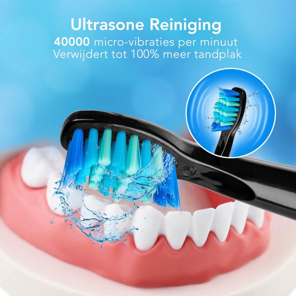 LifeGoods Elektrische Tandenborstel - Oplaadbaar - Veilig voor Douche -  4... | bol.com