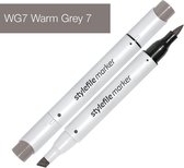 Stylefile Marker Brush - Warm Grey 7 - Hoge kwaliteit twin tip marker met brushpunt