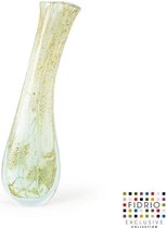 Design vaas Lampadina M - Fidrio MISTIQUE GREEN - glas, mondgeblazen - diameter 12 cm hoogte 38 cm