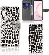 Bookcase Geschikt voor Samsung Note 10 Lite Telefoon Hoesje Slangenprint