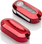 Housse de clé Fiat - Chrome rouge (spécial) / Housse de clé en TPU / Housse de protection pour clé de voiture