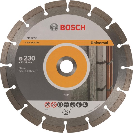 Foto: Bosch diamantdoorslijpschijf standard for universal 230 x 22 23 x 2 3 x 10 mm