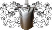 Frambozenpitolie - Navulling 200ml pouch met schenkmond - plasticvrij verpakt - vegan - dierproefvrij en zonder chemische toevoegingen - Frambozenpit huidolie