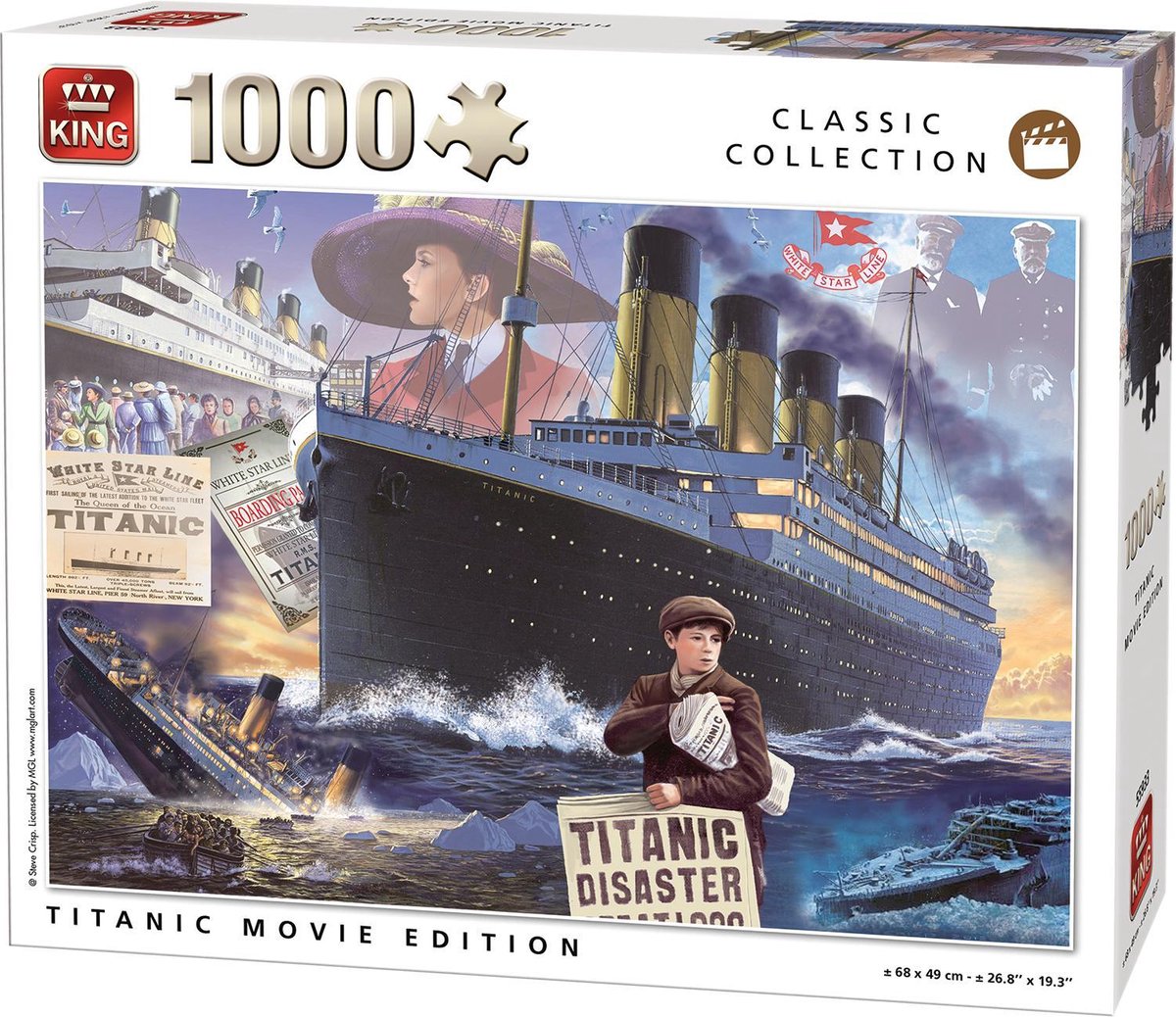 Puzzle 1000 pièces Titanic Movie Edition - King - Jigsaw Puzzle (68 x 49  cm) | bol.com