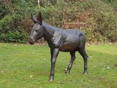 Tuinbeeld - bronzen beeld - Ezel - 113 cm hoog