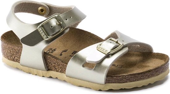 Foto: Birkenstock meisjes sandalen rio kids electric metallic gold goud maat 26