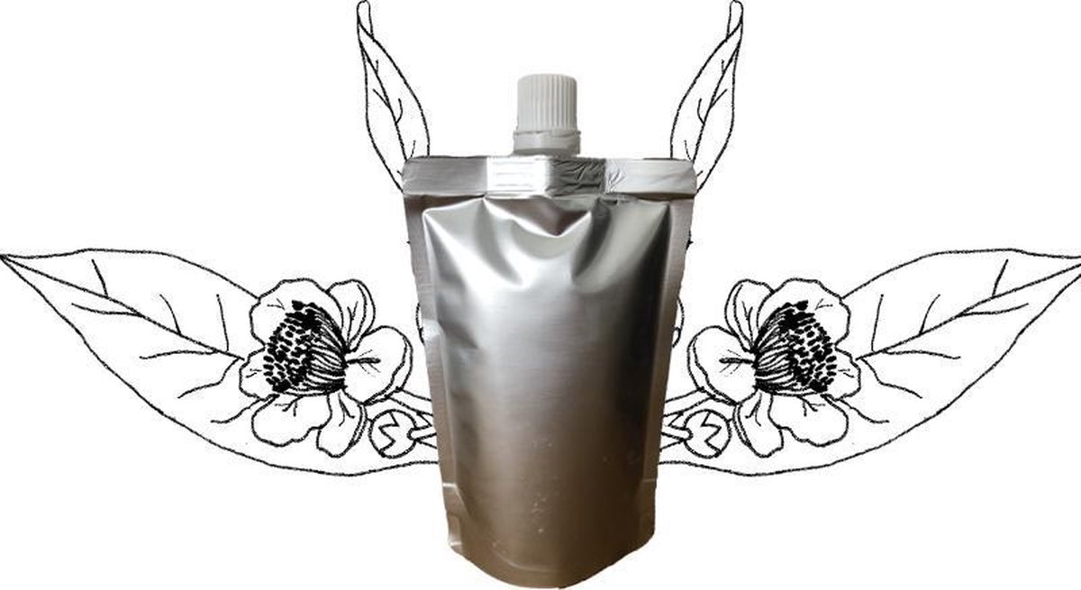 Goedkoopste Camellia olie - Navulling 200ml pouch met schenkmond - plasticvrij verpakt - vegan - dierproefvrij en zonder chemische toevoegingen - camellia huidolie