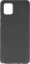 Bestcases Color Telefoonhoesje - Backcover Hoesje - Siliconen Case Back Cover voor Samsung Galaxy Note 10 Lite -  Zwart