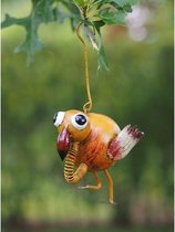 Tuinbeeld - Hangende grappige vogel - 15 cm hoog