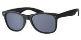 Zwarte wayfarer  zonnebril | Dames/unisex | grijze lens