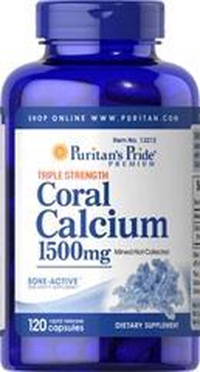 Puritan's Pride Coral Calcium 1500 mg 120 Capsules 13212