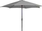 4Goodz Aluminium parasol 300 cm met opdraaimechanisme - Grijs