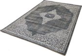 Flycarpets Modern Vloerkleed - Medaillon - Grijs - 120x170 cm