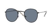 Hidzo Ronde Zonnebril Zwart - UV 400 - Zwarte Glazen - Inclusief Brillenkoker