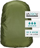 Green Improv Rain Cover Backpack 30l / 40l - Sac à dos Rain Cover - Flightbag pour sac à dos - 30 litres à 40 litres - Vert - Sac à dos scolaire