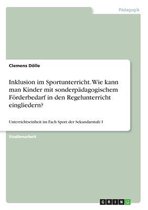 Inklusion im Sportunterricht. Wie kann man Kinder mit sonderpädagogischem Förderbedarf in den Regelunterricht eingliedern?