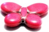 Howliet vlinder fuchsia 35x25 mm, 4 st