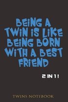 Being a twin is like being born with a best friend.