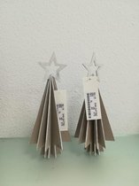 2 kerstboompjes - grijs - kleine versie
