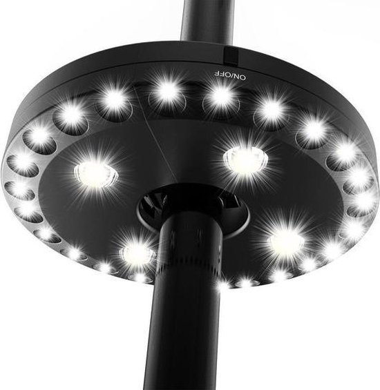 Nor-Tec parasolverlichting 3 functies LED - tuin - parasol - zomer - zon - verlichting - buiten.