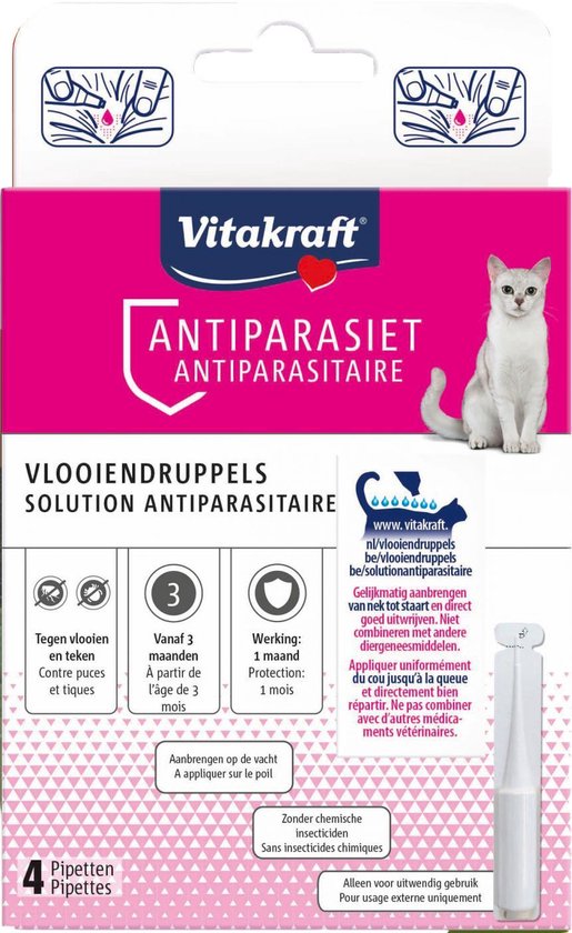 Vitakraft Spot care. en teek stop- 4 pipetten | bol.com
