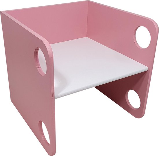 Kinderbed 90x200 cm - met laden en opbergruimte onder het bed - met lattenbodem - MDF - roze Kinderbed 90x200 cm - met laden en opbergruimte onder het bed - met lattenbodem - MDF - roze