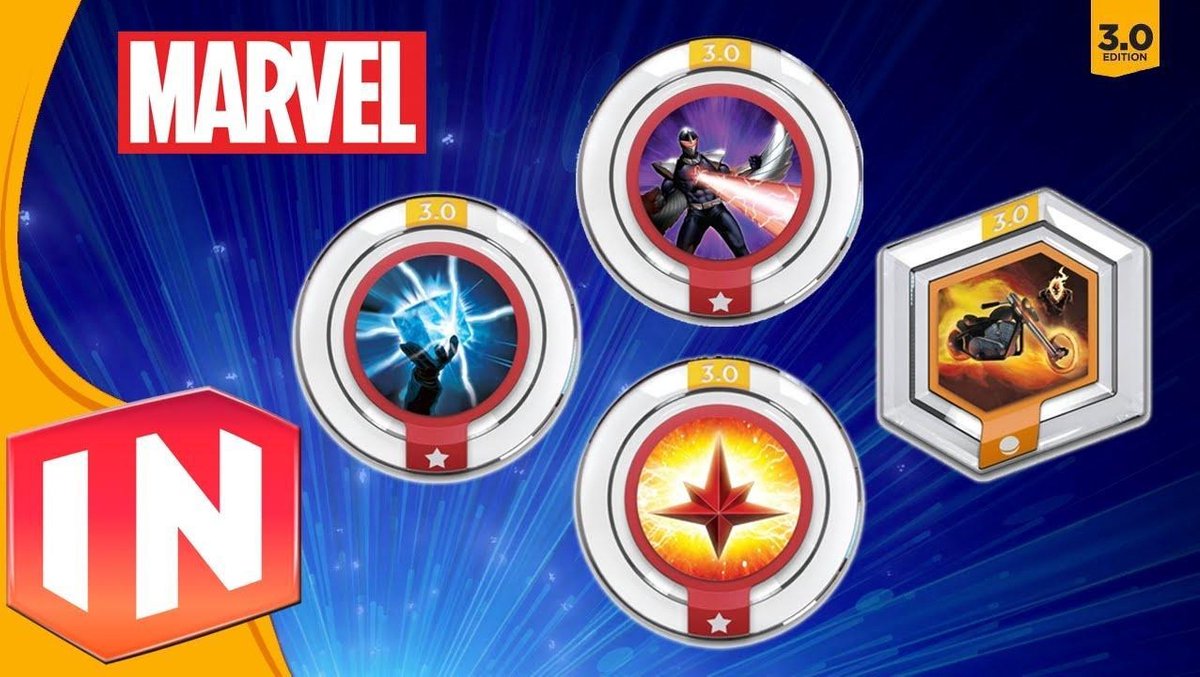 Disney Infinity 3.0 Marvel 4 Power Discs Pack