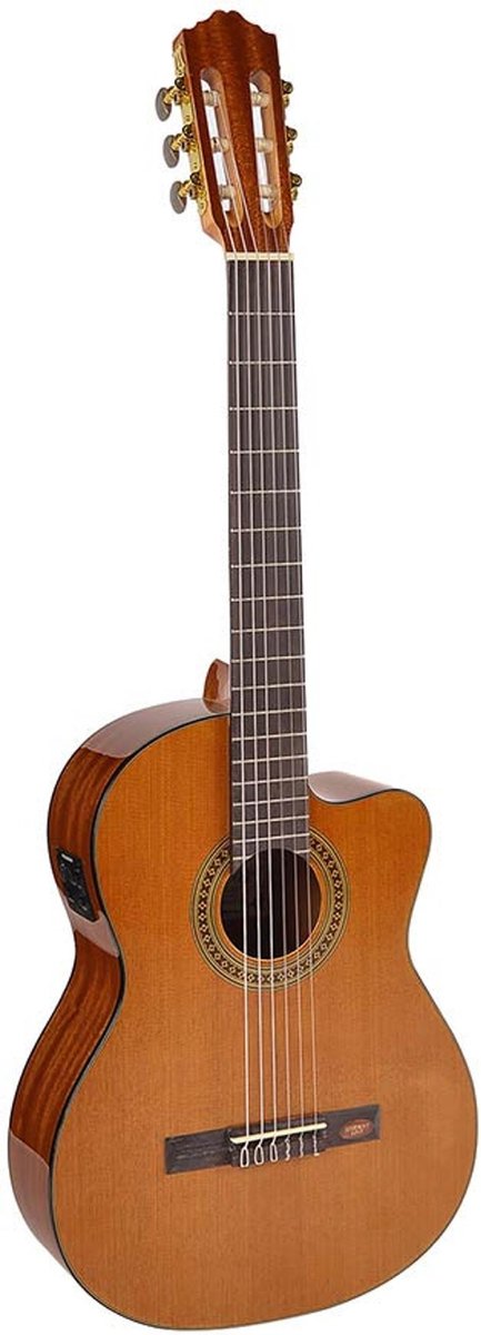 Salvador Cortez CC-10CE elektro-akoestische 4/4 klassieke gitaar met Fishman pickup
