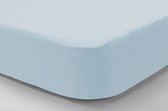Tencel® hoeslaken "2 in 1" - 140x200 cm - effen blauw